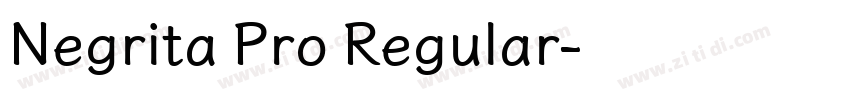 Negrita Pro Regular字体转换